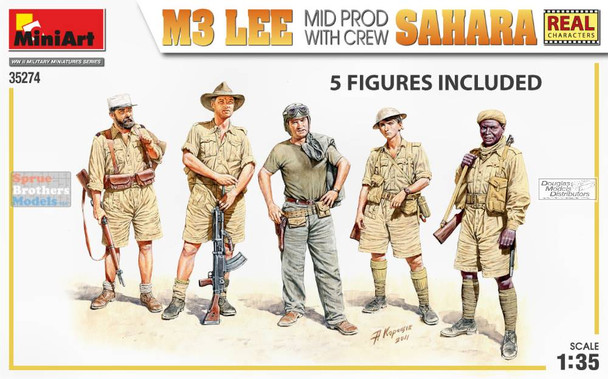 MIA35274 1:35 Miniart M3 Lee Mid Production Sahara with Crew