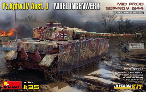 MIA35339 1:35 Miniart Panzer Pz.Kpfw.IV Ausf.J Nibelungwerk Mid Production Sep-Nov 1944