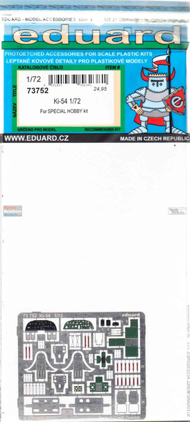 EDU73752 1:72 Eduard Color PE - Ki-54 Detail Set (SPH kit)