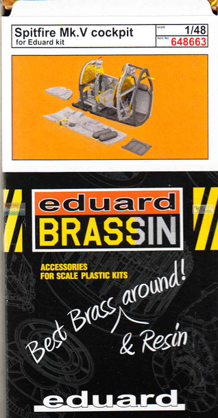 EDU648663 1:48 Eduard Brassin Spitfire Mk.V Cockpit Set (EDU kit)