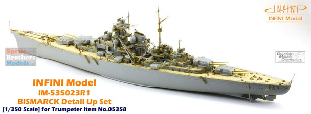 INFIM535023R1 1:350 Infini Model Bismarck Detail Up Set (TRP kit)