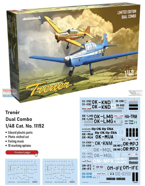 EDU11152 1:48 Eduard Trener Zlin Z-226M/MS/T/B [Limited Edition]