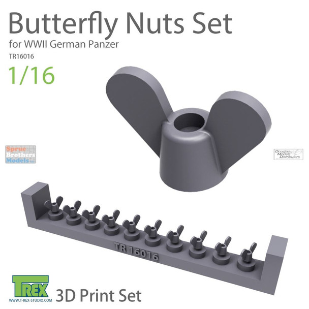 TRXTR16016 1:16 TRex Butterfly Nut Set (WWII German Panzer)