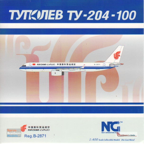 NGM40002 1:400 NG Model Air China Cargo Tupolev Tu-204-100E Reg #B-2871 (pre-painted/pre-built)