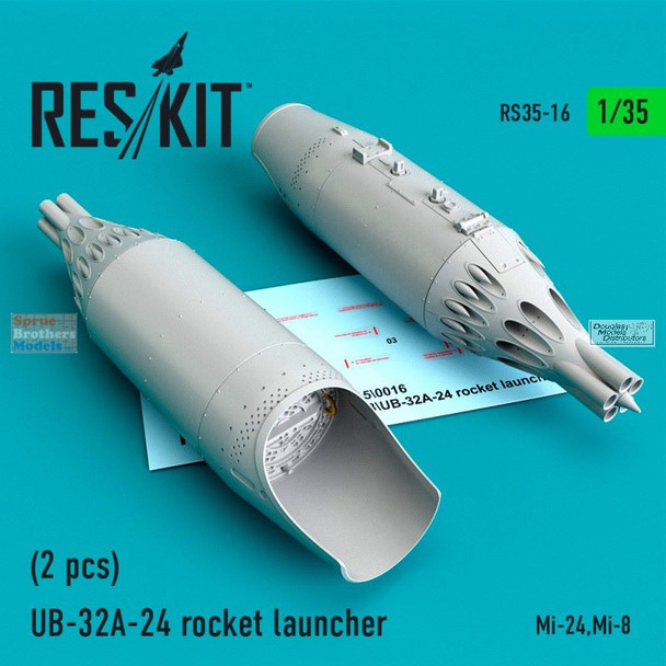 RESRS350016 1:35 ResKit UB-32 A-24 Rocket Launcher Set