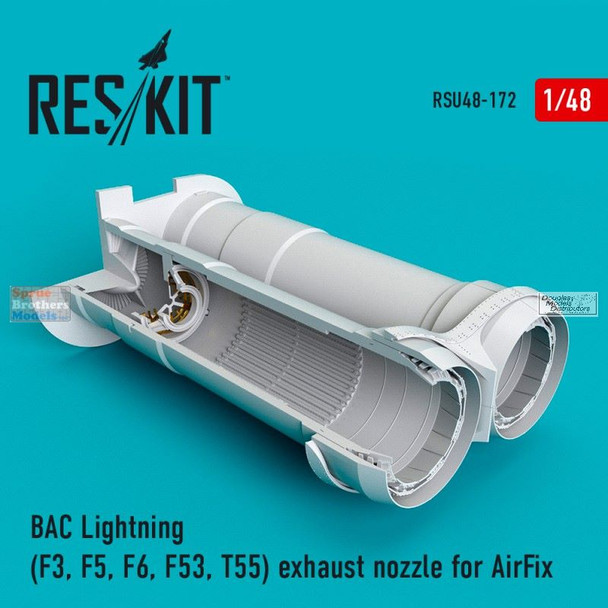 RESRSU480172U 1:48 ResKit BAC Lightning F3 F5 F6 F53 T55 Exhaust Nozzle Set (AFX kit)
