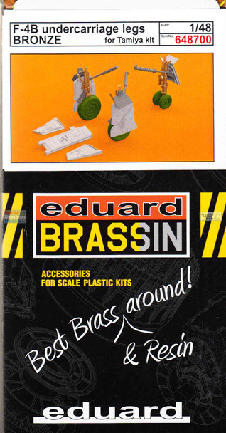 EDU648700 1:48 Eduard Brassin F-4B Phantom II Undercarriage Legs/Landing Gear [bronze] (TAM kit)