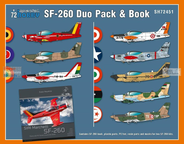 SPH72451 1:72 Special Hobby SF-260 Duo Pack & Book