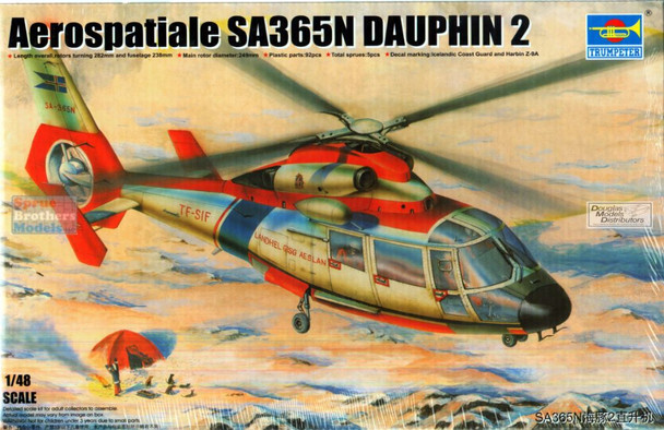 TRP02816 1:48 Trumpeter SA365N Dauphin 2 Helicopter