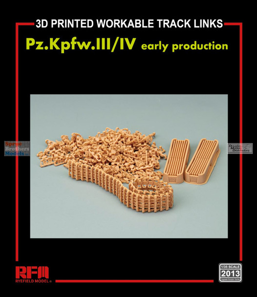RFMRM2013 1:35 Rye Field Model Panzer Pz.Kpfw.III/IV Early Workable Track Links Set