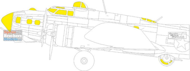 EDUEX822 1:48 Eduard Mask - B-17G Flying Fortress TFace (HKM kit)