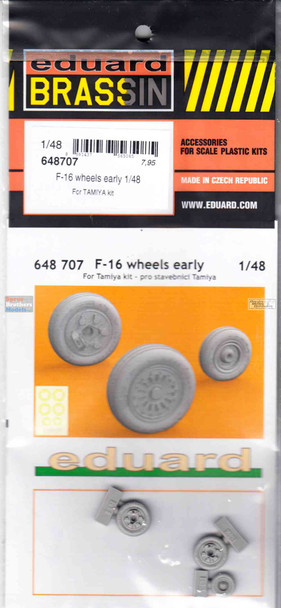 EDU648707 1:48 Eduard Brassin F-16 Falcon Early Wheels (TAM kit)