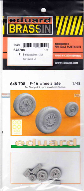 EDU648708 1:48 Eduard Brassin F-16 Falcon Late Wheels (TAM kit)