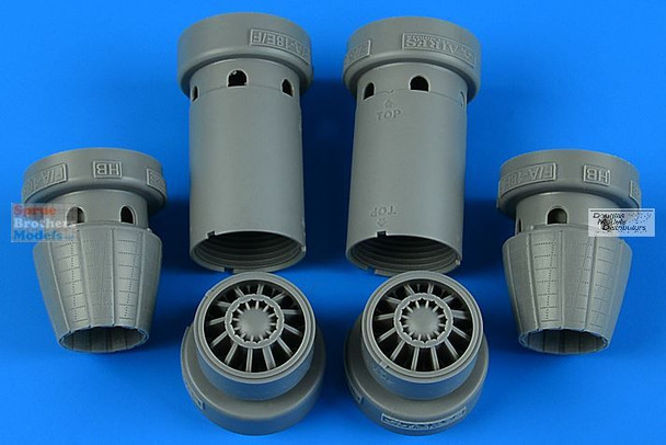 ARS4861 1:48 Aires F-18E F-18F Super Hornet EA-18G Growler Exhaust Nozzle Set-Opened (HBS kit)