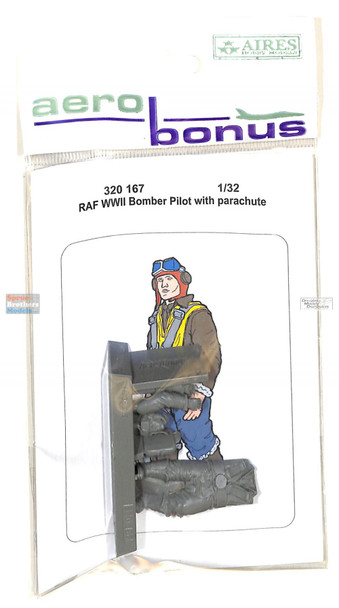 ARSAB320167 1:32 AeroBonus RAF WW2 Bomber Pilot with Parachute