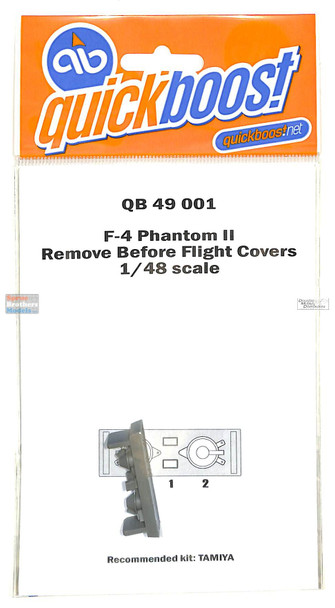 QBT49001 1:48 Quickboost F-4 Phantom II Remove Before Flight Covers (TAM kit)