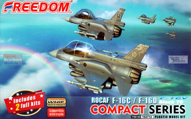 FMK162712 Freedom Model Kits Compact Series - ROCAF F-16C / F-16D Block 70 Falcon [2 kits]