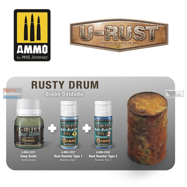 AMM7460 AMMO by Mig U-Rust Corrosion Creator Set