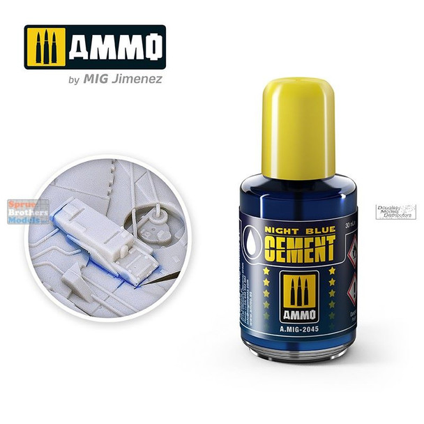 AMM2045 AMMO by Mig Night Blue Liquid Cement 30ml