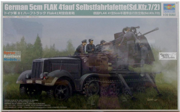 TRP09513 1:35 Trumpeter German Sd.Kfz.7/2 5cm Flak 41 auf Selbstfahrlafeette