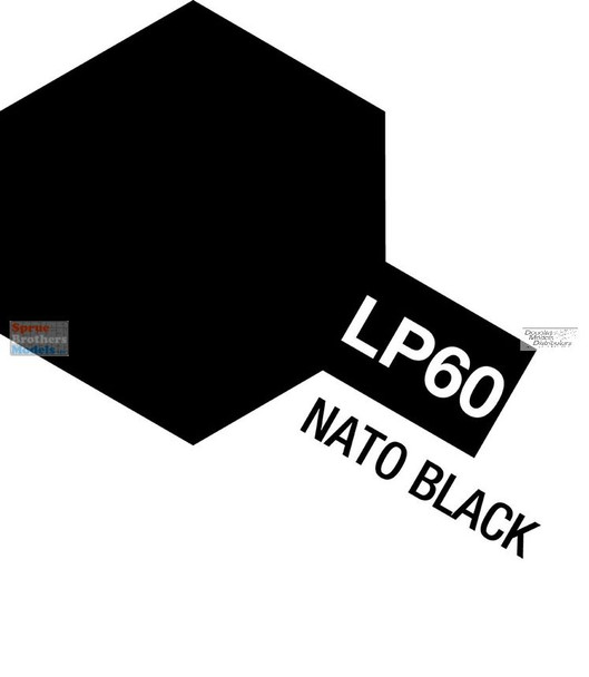 TAM82160 Tamiya Lacquer Paint LP-60 NATO Black 10ml (1/3 fl oz)