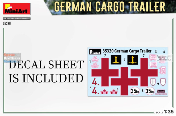 MIA35320 1:35 Miniart German Cargo Trailer