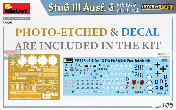 MIA35335 1:35 Miniart StuG III Ausf.G Feb 1943 Alkett Prod. [Interior Kit]