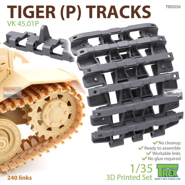 TRXTR85036 1:35 TRex - Tiger (P) Tracks for VK 45.01P
