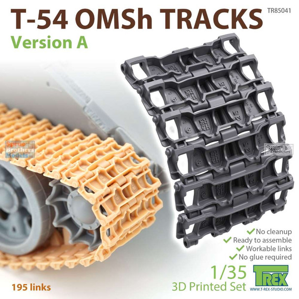 TRXTR85041 1:35 TRex - T-54 OMSh Tracks Version A