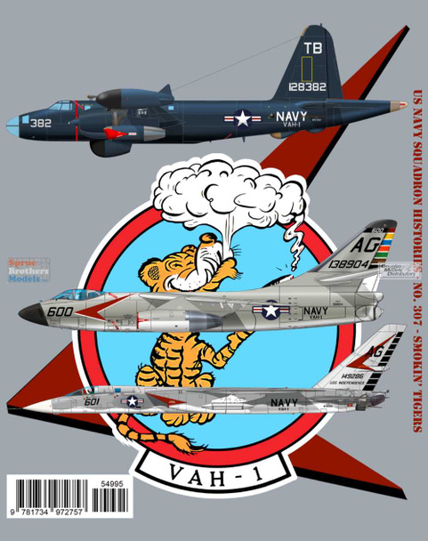 GIN307 Ginter Books #307 - Smokin' Tigers: A Pictorial History of Reconnaissance Attack Squadron ONE (RVAH-1)