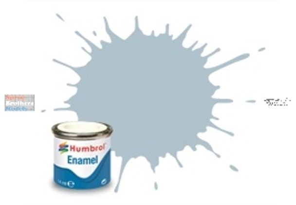 HUME27003 Humbrol Enamel Paint - Steel Metalcote 14ml Tinlet