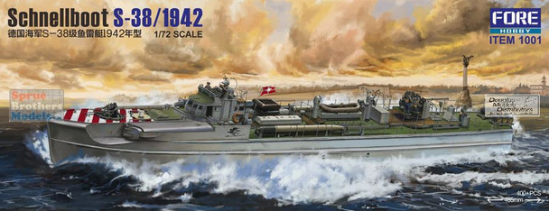 FRH1001 1:72 Fore Hobby Schnellboot S-38/1942