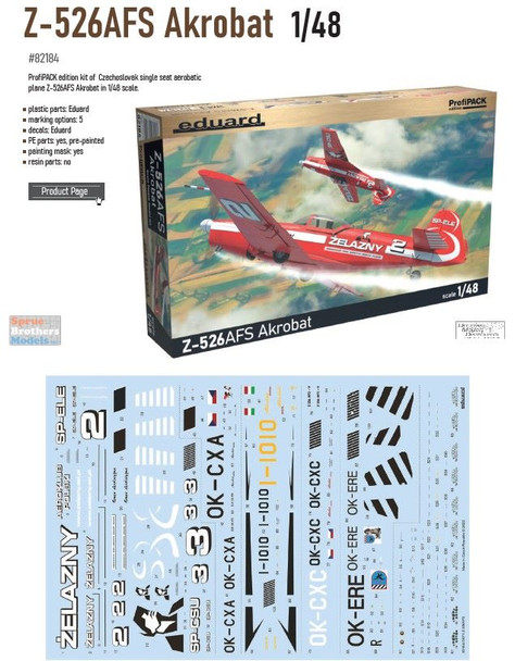 EDU82184 1:48 Eduard Z-526AFS Akrobat ProfiPACK - Sprue Brothers