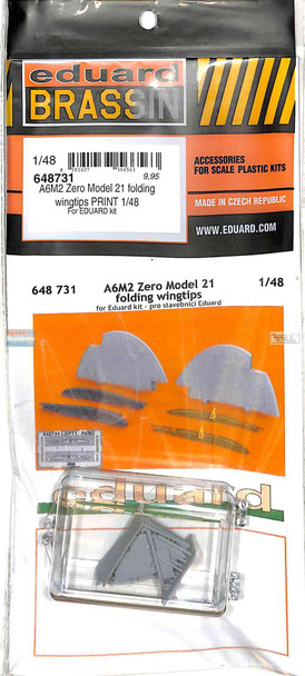 EDU648731 1:48 Eduard Brassin Print - A6M2 Zero Model 21 Folding Wingtips (EDU kit)