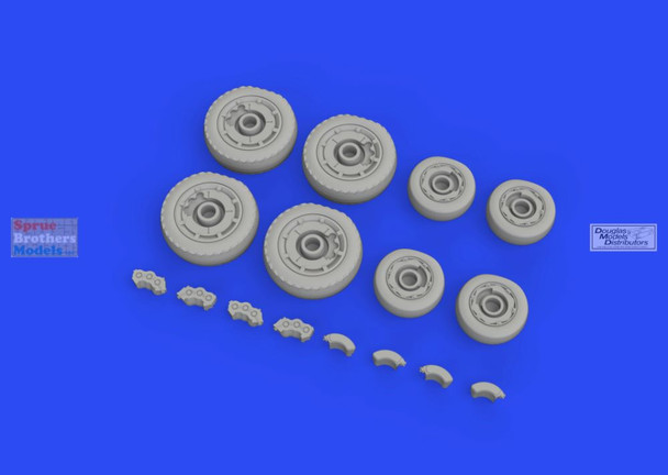 EDU648734 1:48 Eduard Brassin CH-47A Chinook Wheels (HBS kit)