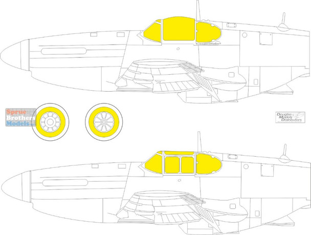 EDUCX620 1:72 Eduard Mask - P-51B P-51C Mustang (ARM kit)
