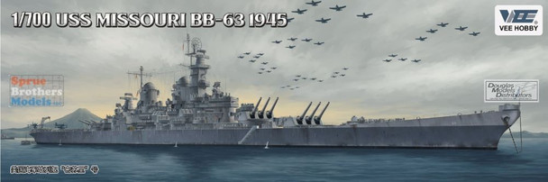 VEEV57003V 1:700 Vee Hobby USS Missouri BB-63 1945