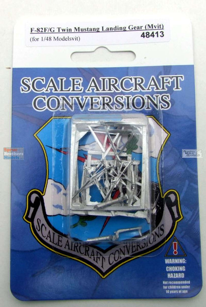 SAC48413 1:48 Scale Aircraft Conversions - F-82F F-82G Twin Mustang Landing Gear (MDV kit)