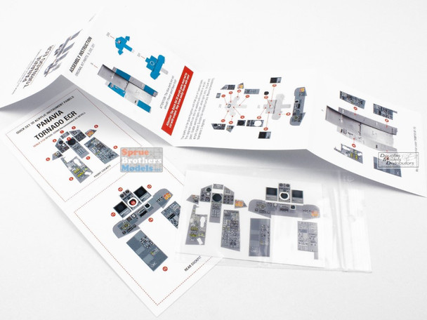 RFSQS32088 1:32 Red Fox Studio Quick Set Acrylic Instrument Panel - Tornado ECR (REV kit)