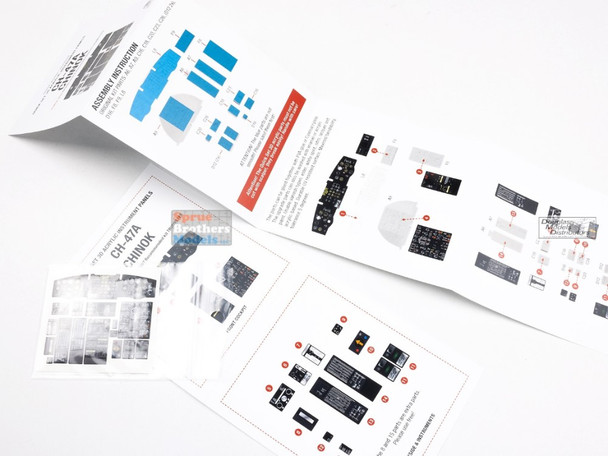 RFSQS35007 1:35 Red Fox Studio Quick Set Acrylic Instrument Panel - CH-47A Chinook (TRP kit)