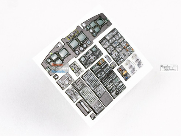 RFSQS35009 1:35 Red Fox Studio Quick Set Acrylic Instrument Panel - CH-47D Chinook Late (TRP kit)