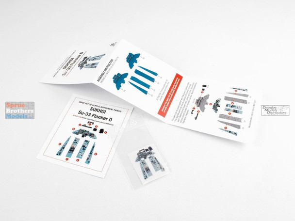 RFSQS48028 1:48 Red Fox Studio Quick Set Acrylic Instrument Panel - Su-33 Flanker D (MNB kit) RFSQS48028 1:48 Red Fox Studio Quick Set Acrylic Instrument Panel - Su-33 Flanker D (MNB kit)