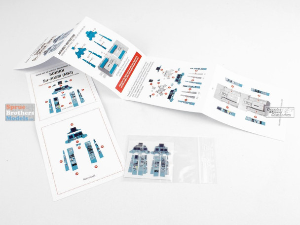 RFSQS48039 1:48 Red Fox Studio Quick Set Acrylic Instrument Panel - Su-30SM Flanker (KTH kit)