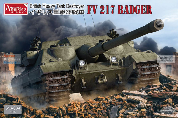 AMU35A034 1:35 Amusing Hobby FV217 Badger British Heavy Tank Destroyer