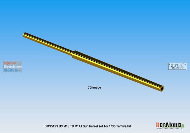 DEFDM35123 1:35 DEF Model M18 Hellcat 76mm M1A1 Gun Barrel (TAM kit)