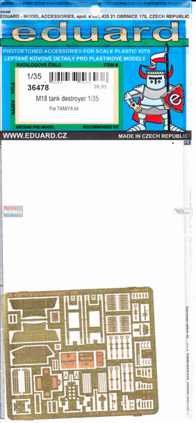 EDU36478 1:35 Eduard PE - M18 Hellcat Detail Set (TAM kit)