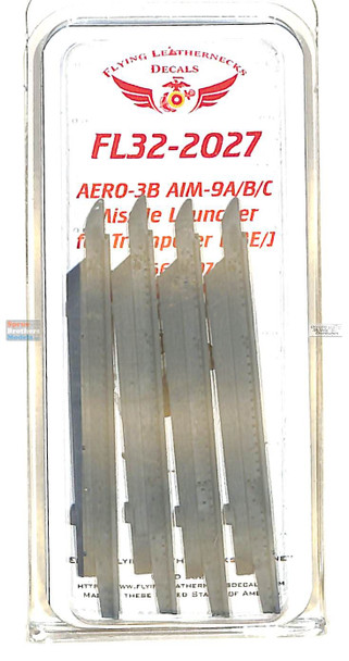 ORDFL322027 1:32 Flying Leathernecks - AERO-3B AIM-9A/B/C Sidewinder Missile Launcher Set for F-8E F-8J Crusader (TRP kit)