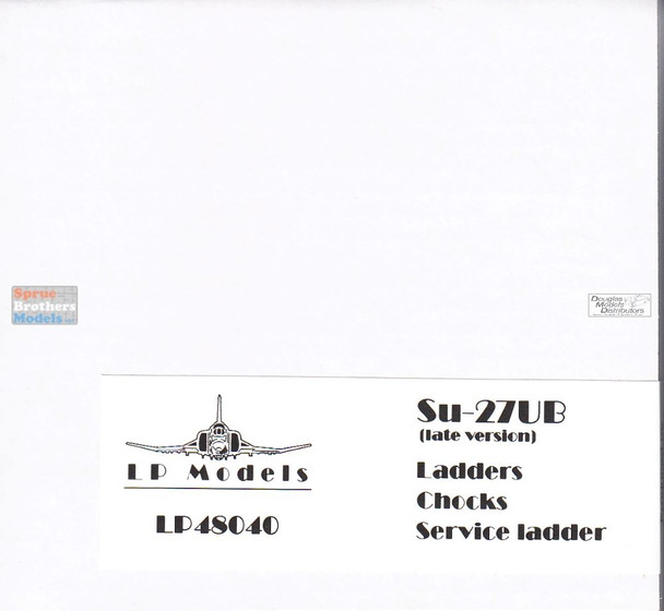 LPM48040 1:48 LP Models Su-27UB Flanker Ladder Set Late & Wheel Chocks & Service Ladder