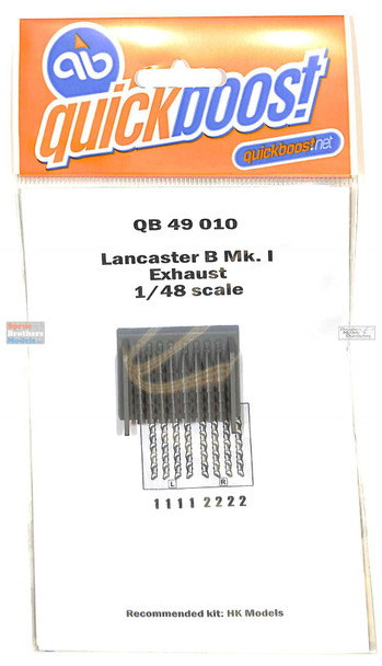 QBT49010 1:48 Quickboost Lancaster B Mk.I Exhausts (HKM kit)