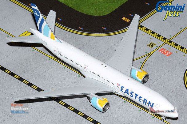 GEMGJ2059 1:400 Gemini Jets Eastern Boeing 777-200ER Reg #N771KW  (pre-painted/pre-built)